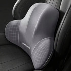 Memory Foam Seat Cushion W lumbar Support Pillow For Back   Sciatica Pain Relief