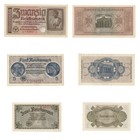 Germany - Hitler   Nazi Occupation Set Of 3 Banknotes
