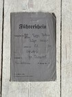 World War 2 Era German Driver License - F  hrerschein
