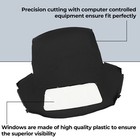 For Ford Mercury Capri 1990-june 1993 Black Convertible Soft Top  plastic Window