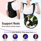Ycctvar Back Brace Posture Corrector For Women And Men Upgraded Large  Black