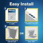 Filtrete 20x25x1 Air Filter  Mpr 300 Merv 5 Hvac Ac Furnace Dust Pleated  4 Pack