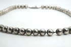 Vintage Taxco Mexico Sterling Silver 10mm Bead Ball Necklace 25 