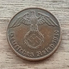 Original German Coin  2 1940 Ww2-wehrmacht Reichspfennigs Wwii-rare German Money