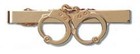 Uniform  Attached Handcuff Style Tie Bar Available In Silver Or Gold Tone