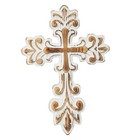 Decorative Wall Crosses For Home Decor  White Wash Wood Cross For Wall Decor    