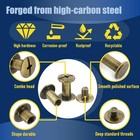 130 Sets Black Chicago Screws Kit M4 M5 Binding Rivets For Leather Belt Book Diy