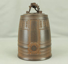        Shiun Bronze Hanging Bell         kansho  21cm Small Temple Bell With Box