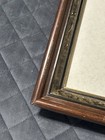 Antique Walnut Eastlake Stenciled Picture Frame 8x10 Picture Slot Burl Gilt
