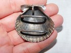 Vintage Sterling Silver Seashell Cut Out Belt Buckle - 38 7 Grams