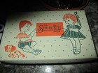 Vtg Hard Bottom Baby Shoes Stride Rite White Leather High Tops Lace Up 41 2c
