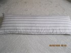 Vintage Blue Stripe Ticking Feather Body Bolster Pillow Farmhouse 19 X 54    - 5lb