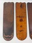 Antique Hunter Ceiling Fan Blades  52  Wood  4  Wing Tip Tuerk Usa Oe 1906-20s
