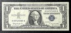 Xf - 99725888 - High Fancy Serial   - 1957b Blue Seal  1 Silver Certificate