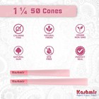 Pre Rolled Cones 1 1 4 Sized Pink Natural Rolling Papers 50 Ct In Jar By Kashmir