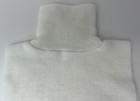 Vintage Women s One Size White Dickey Sweater Mock Turtleneck Acrylic