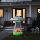 6  Alien Ship And Jack Airblown Inflatable Halloween Decoration Gray - Hyde