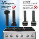 Wb02x24790 Gas Range Burner Grate Rubber Bumper Foot Pad Fit Ge Grate 12 Pcs