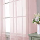 Blush Pink Sheer Curtains 84 Inches Long 2 Panels Set  Light Filtering Soft Airy