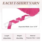T-shirt Yarn For Crocheting With Hook  800g 228 Yards Yarn rose Pink 