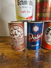 Vintage Beer Can Lot 6 Xmas Brew Point Steinhaus Gablingers Schmidts Breweriana