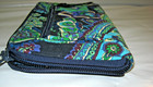 Vera Bradley Blue Rhapsody Soft Zip Around Wristlet Wallet 4 5 X 7 5 Euc