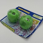 Vintage Evri Maggot Headz Squeeze Skull Toy 2 Pack Eye Popping Halloween Nip
