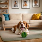 Set Of 2pcs Pet Interactive Giggle Ball Toy  Dog Iq Training Voice Ball Toy