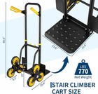770 Lbs Capacity Stair Climber Hand Truck Dolly Heavy Duty Stair Climbing Cart