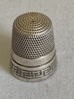 Vintage Simons Bros  Sterling Silver Sewing Thimble Size 10
