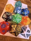 Mtg D20 Oversized Spindown Counters- Lot Of 10 W  Final Fantasy  Hobbit   More 3