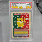1997 Pokemon Japanese Topsun Pikachu Blue Back No Number  025 Gem Mt 10 Psa