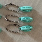 6 Vtg Blue 1960s Princess Rotary Dial Telephone Charm Key Chain Bell Phone Ad