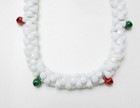 New--christmas White Jingle Bell 2 Piece  Girl s Jewelry Set-cute