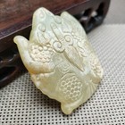 Chinese Jade collectibles  Manual Sculpture the Ancient Jade Statue Pendanth692