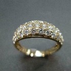 1 5ct Round Cut Diamond Half Eternity Anniversary Band Ring 14k Yellow Gold Over