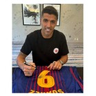 Luis Suarez Signed Original Barcelona 2017-18 Home Jersey  fan Style Print 