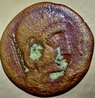 Large Ancient Celtic Sphinx Coin 200bc-151bc Castulo Iberian Oretani Celt People