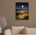Painting By Numbers Kit For Adults Beginner starry Night Country Car Paint By Nu