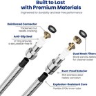 Jomoo 118-inch Extra Long Shower Hose  Stainless Steel Handheld Showerhead Hose