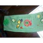 Vintage 1950s Girl Scout Merit Badge Sash 13 Badges Curved Wings 1951 Pin