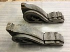 Antique Pair Large Corbels Old Farmhouse Architectural Roof Brackets