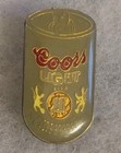 Vntg Lapel Pin Brewiana Coors Light Beer Can Grey Red Resin Enamel Advertisement
