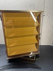 Vintage Display Case Cabinet-2 Sided Rotating   Keys 19 5   x15   