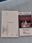 Lee Smith Signed In Blue Hof Plaque Postcard   Jsa Cert  an23504