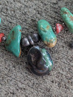 Vtg Sterling Silver Turquoise Coral Bead Joseph Baillon Santa Domingo Necklace