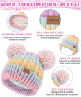 Set Of 2 Remifa Kids Winter Hat Scarf Gloves 3 Pc Set Large 9-15y Pastel New