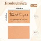 Thank You Cards Small Business  100 Pcs Mini Thank You Business Cards 2 X 3 5 In
