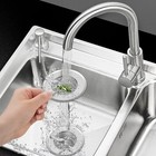 4 5  Kitchen Sink Strainer Stopper Stainless Steel Drain Basket Waste Plug