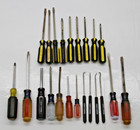 Lot Of 22 Vintage Screwdrivers Usa Flat   Philips Stanley  Craftsman  Klein